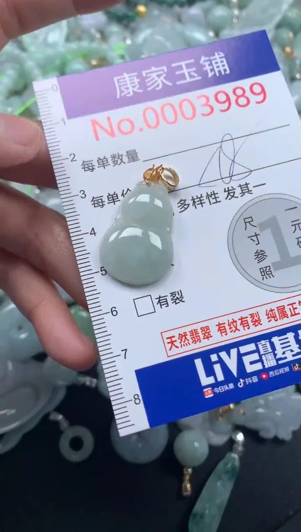 颈饰未镶嵌翡翠3989