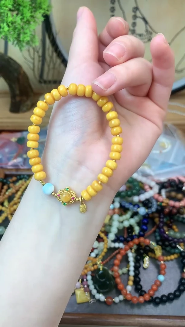 【闪购商品】蜜蜡手链未镶嵌341手串