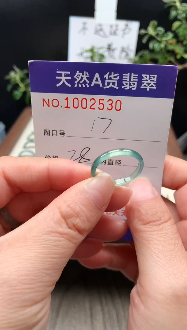 未镶嵌戒指翡翠17#