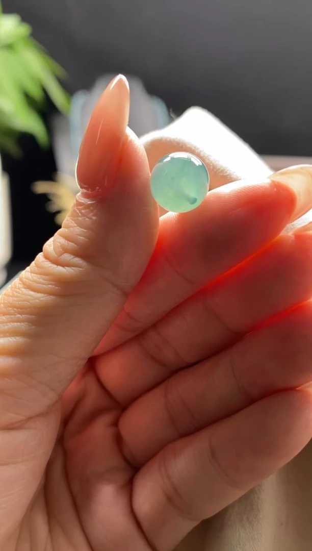 未镶嵌手链翡翠散珠卡10MM圆珠
