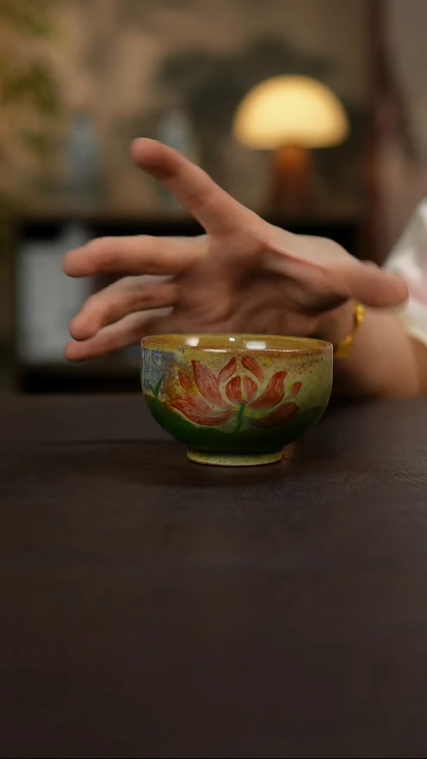 杯景德镇陶瓷杯碗柴烧多人