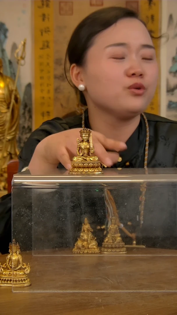 紫铜鎏金 6公分 X1027-W