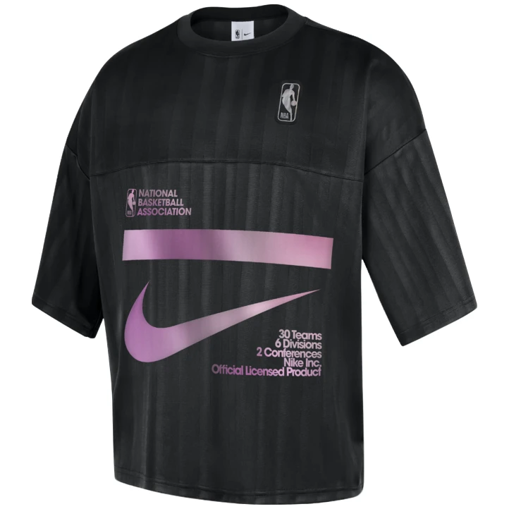 NIKE/耐克官方男款时尚潮流百搭黑色舒适经典印花短袖-HM6327-010