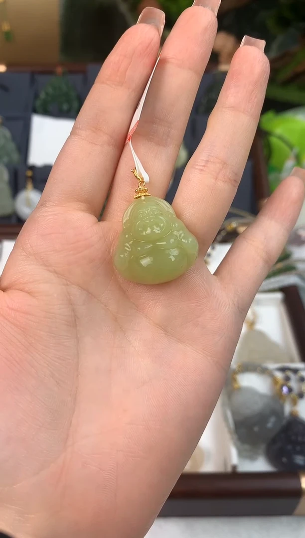 颈饰未镶嵌和田玉吊坠25mm