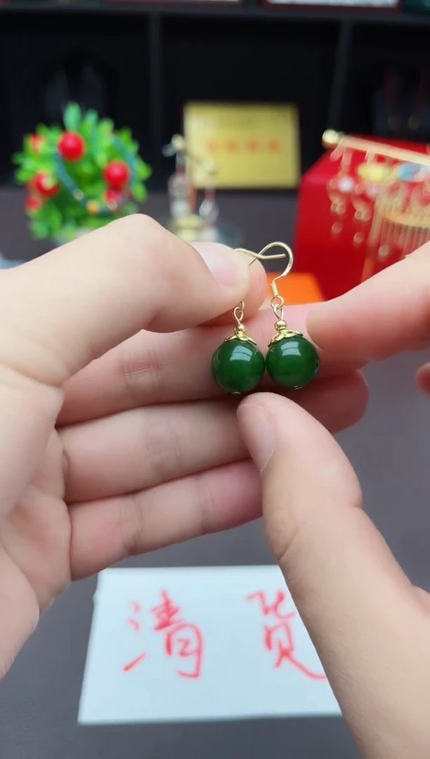 【闪购商品】玛瑙/玉髓耳钉银S925镶嵌438000