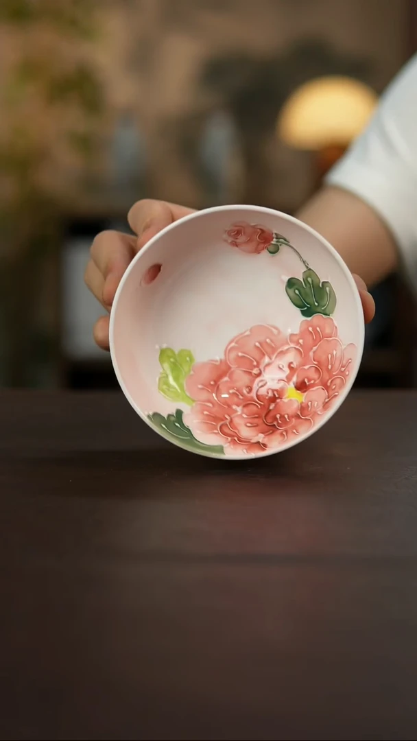 杯景德镇陶瓷杯碗柴烧多人