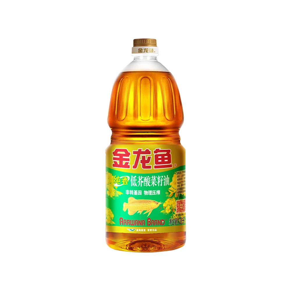 [优质食用油】金龙鱼纯香低芥酸菜籽油34.9元/桶每桶1.8L