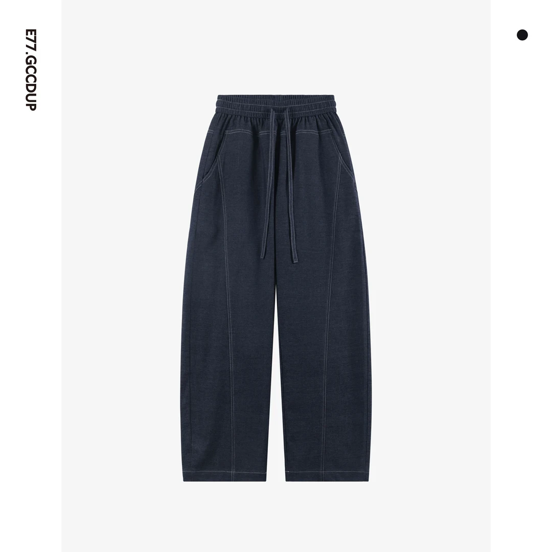 春秋季新款宽松长裤潮流舒适设计感情侣款百搭直筒时尚休闲裤