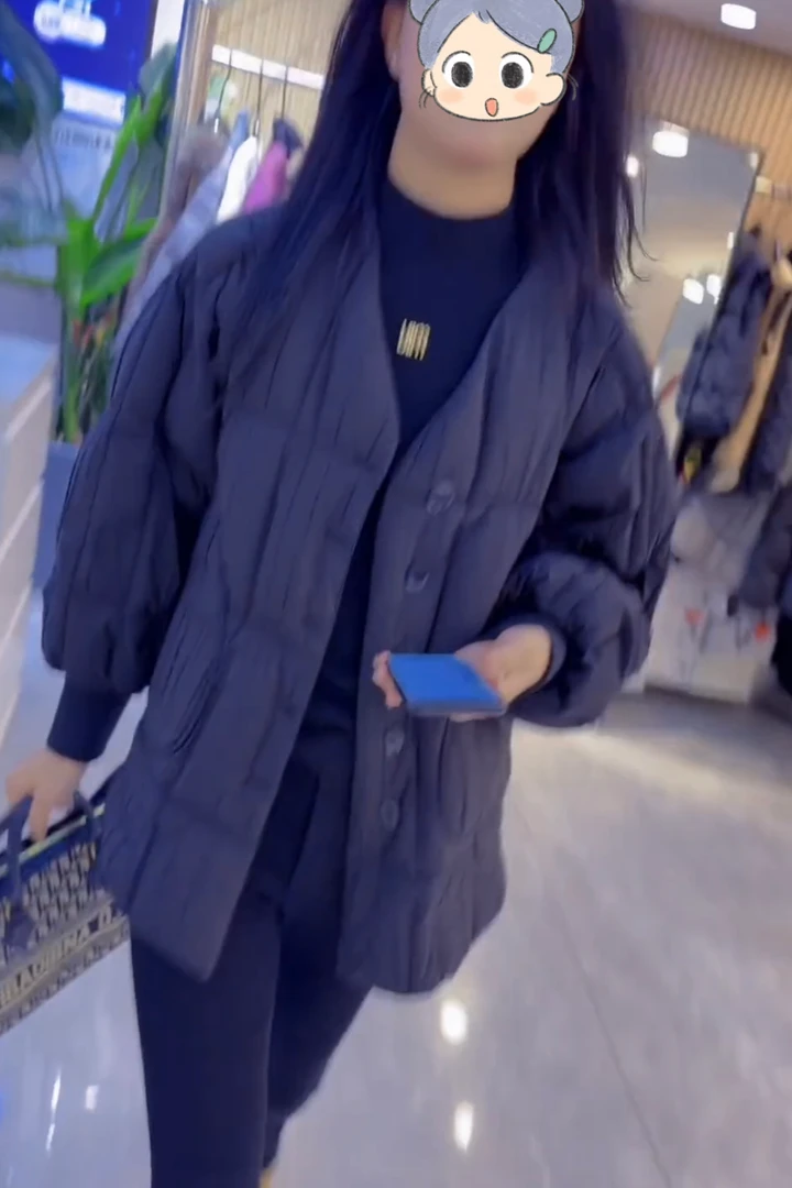 2025秋冬季新款黑色棉服外套时尚显瘦气质女士网红洋气棉服百搭款