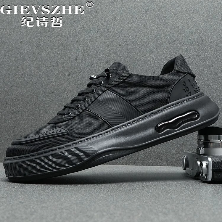 纪诗哲男鞋轻便时尚厚底运动鞋子男款潮流百搭休闲鞋软底简约板鞋