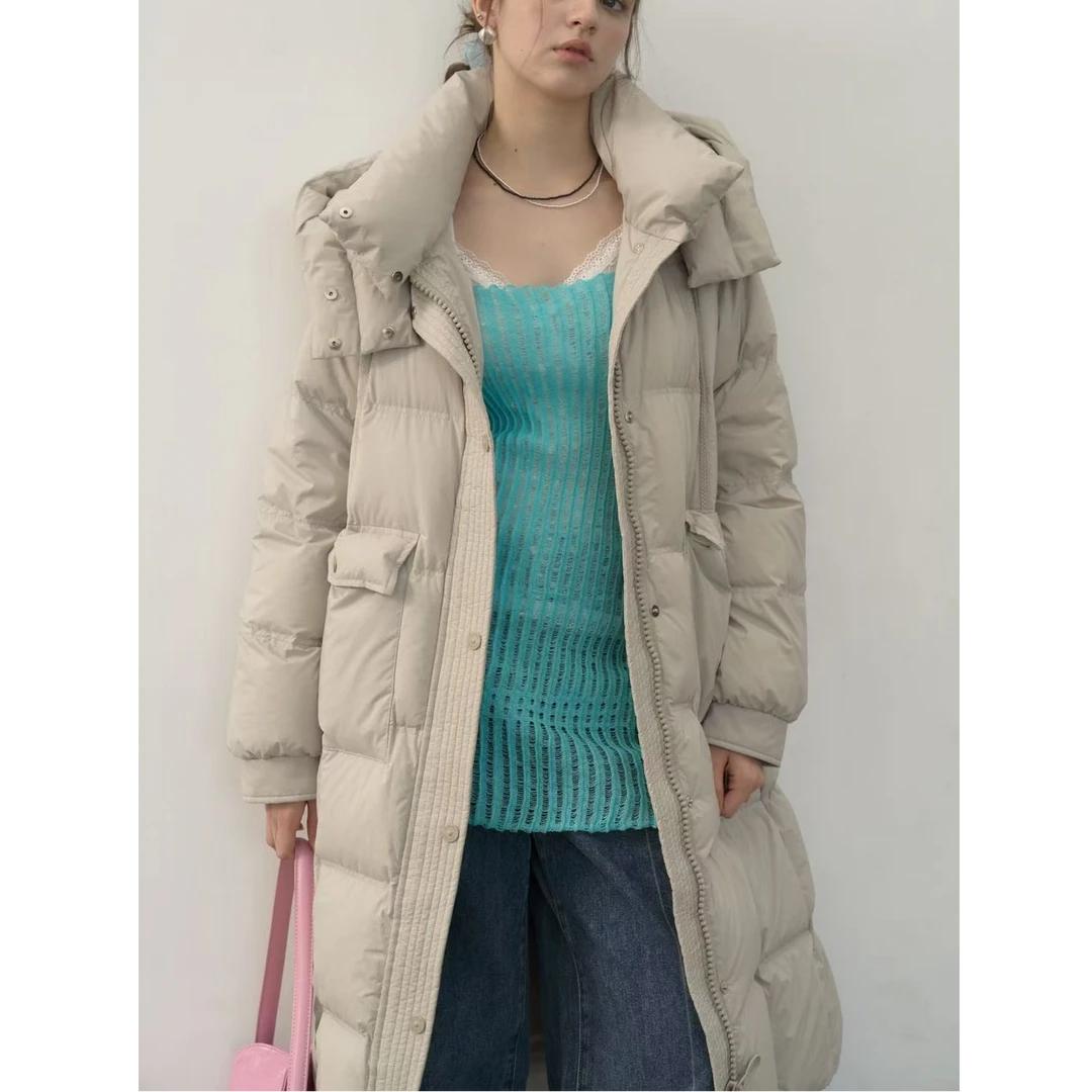 【牛哥严选】冬季长款加厚宽松时尚百搭厚外套韩版保暖8003