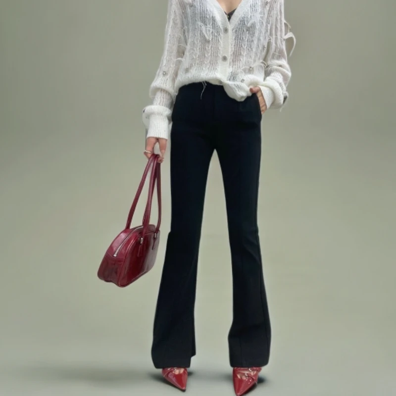 【叶子】微喇裤休闲裤设计师款A4C2K0122