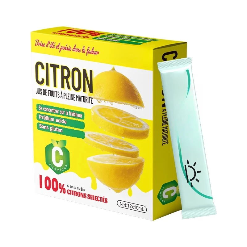 【法国进口】夏日的清新和诗意在空气中弥漫完全成熟的柠檬水果汁