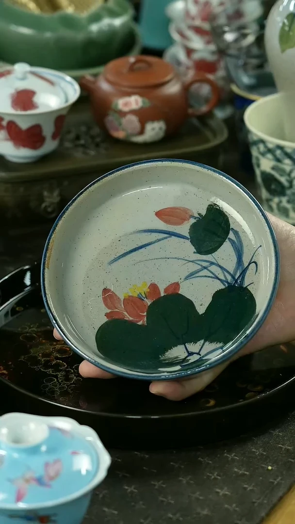 全是景德镇手绘茶器