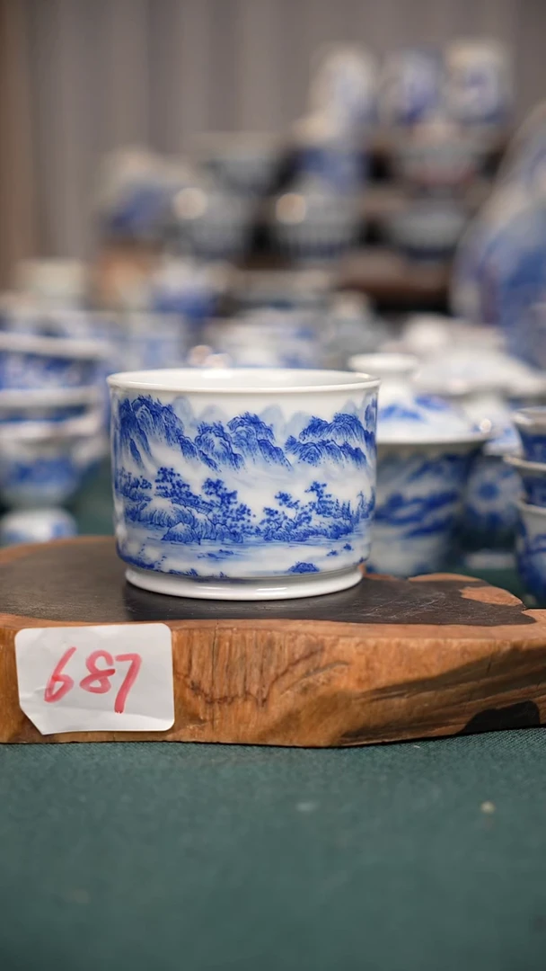 摆件瓷687全手工手绘茶器