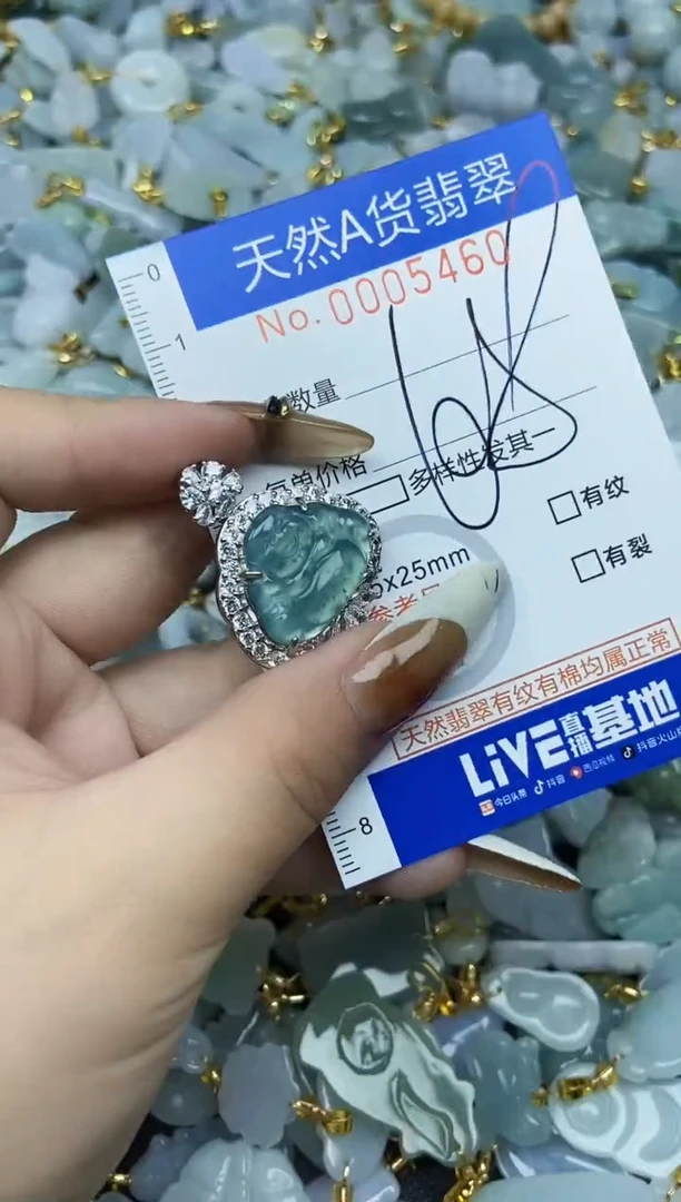 【闪购商品】翡翠颈饰未镶嵌天然A货翡翠