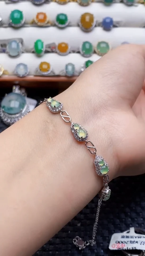 银S925镶嵌戒指翡翠2838