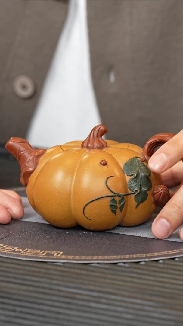 【闪购商品】紫砂茶壶YJB 多色工艺 南瓜 