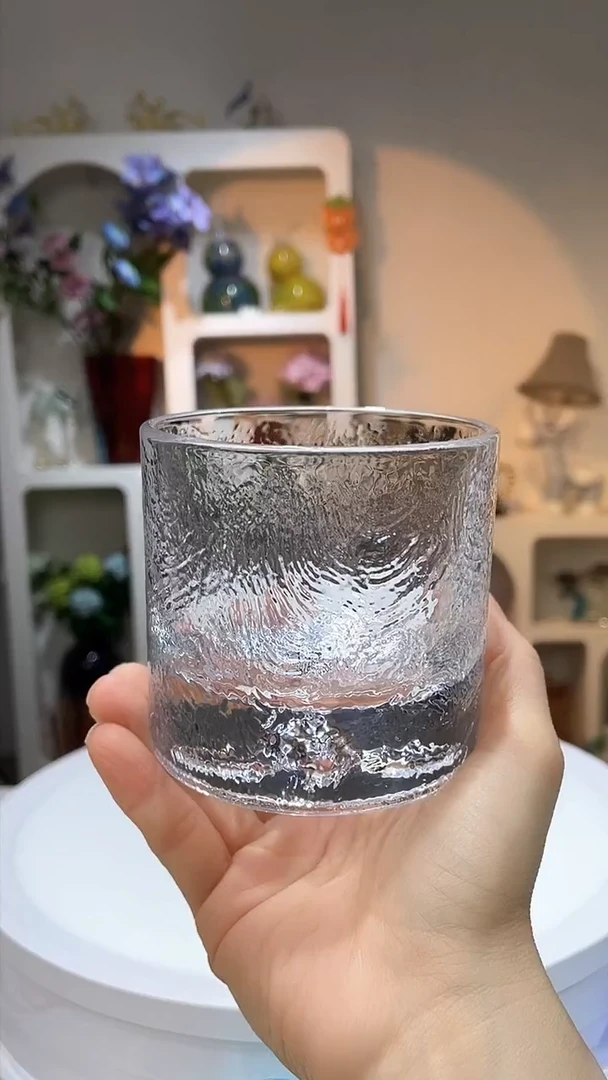 【闪购商品】水晶玻璃2只XQ艺术天使厚底杯
