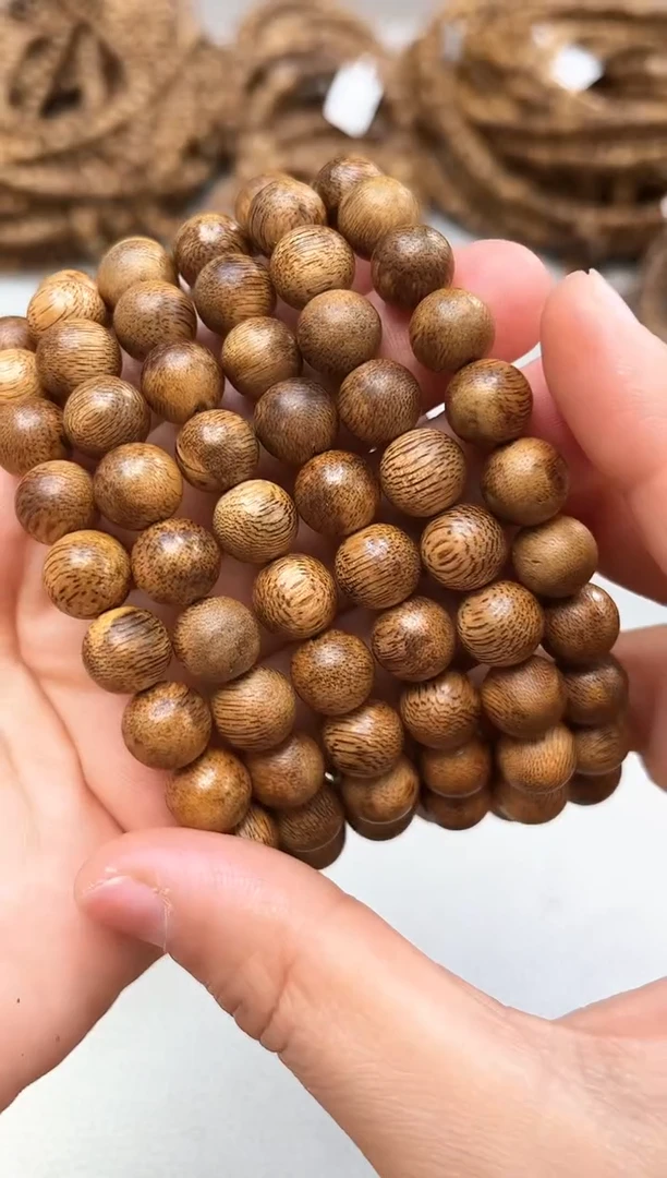 沉香手串棋楠圆珠0.9单圈多样性发其一