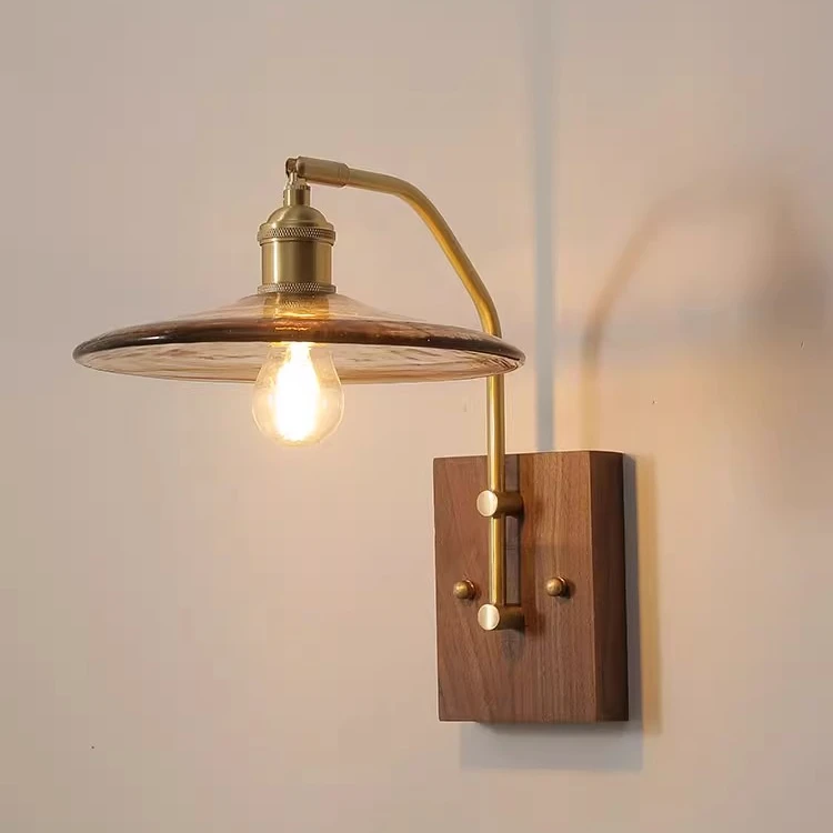 侘寂风复古服装店书房客厅卧室床头卫生间餐厅背景墙壁灯