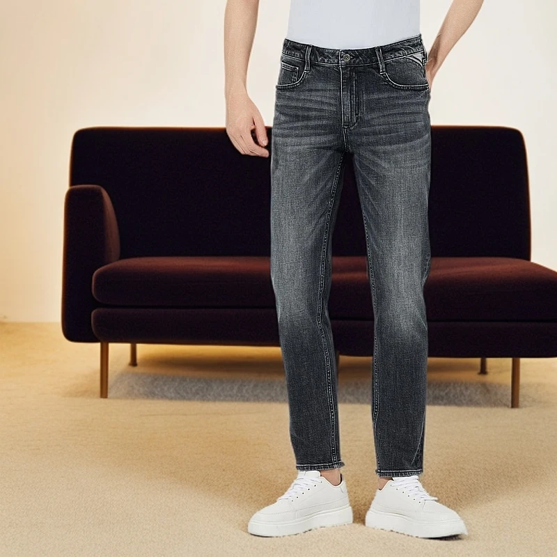 【官方正品】利郎2025新款春季直筒弹力百搭429牛仔裤男款B5CNZ302