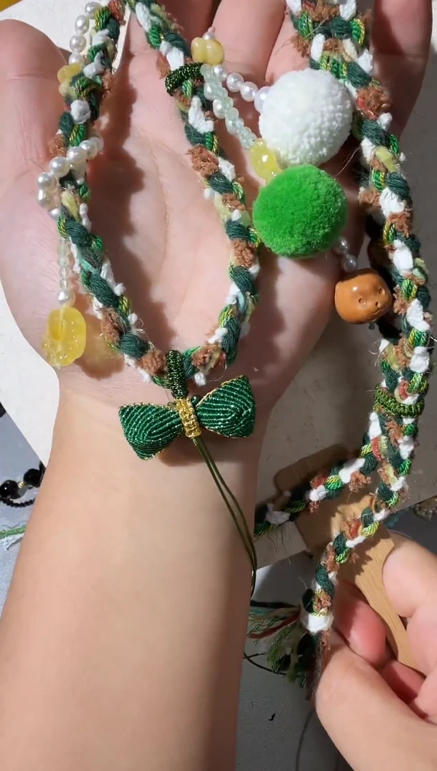 琥珀项链未镶嵌琥珀珍珠项链