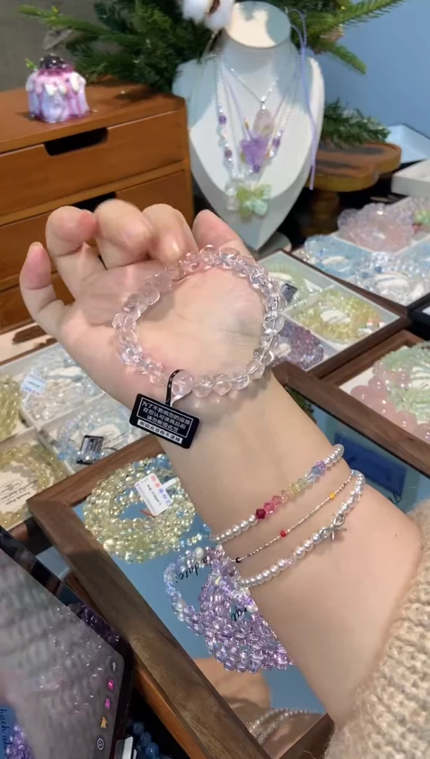 未镶嵌手串水晶孤品捡漏均匀瑕疵介意勿拍