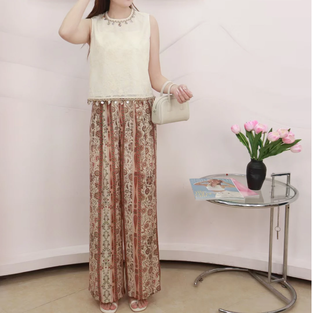 （衣长约45裤长约103）时尚女纯欲辣妹风多巴胺穿搭气质套装57322