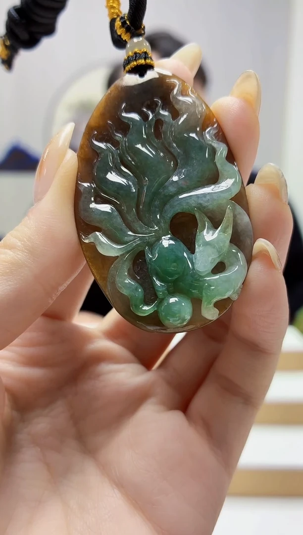 未镶嵌定制翡翠5060jw-毛货挂件103