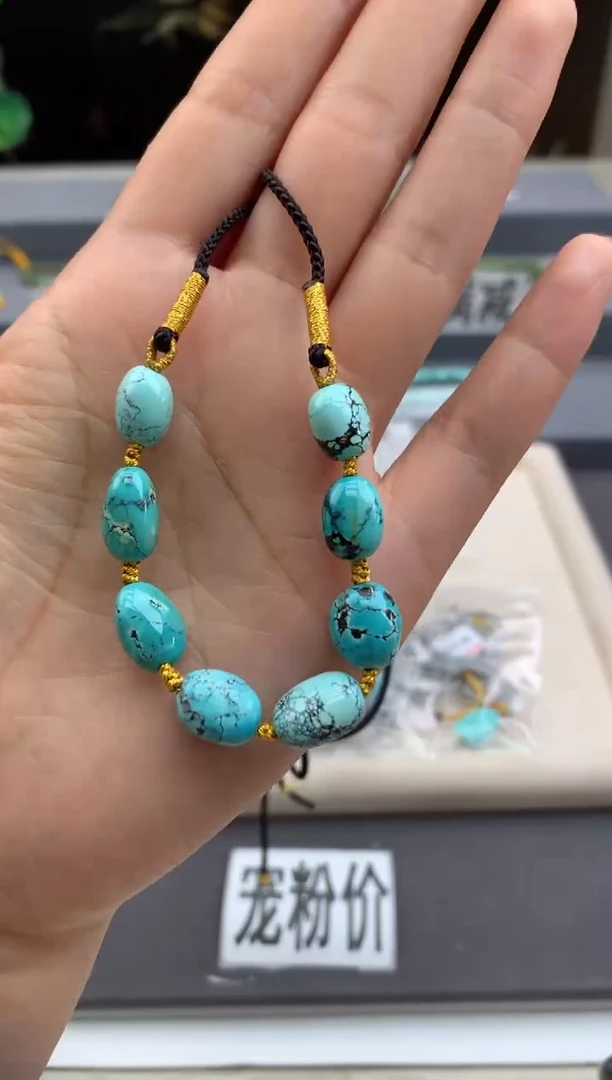 未镶嵌绿松石锁骨链茜.D140