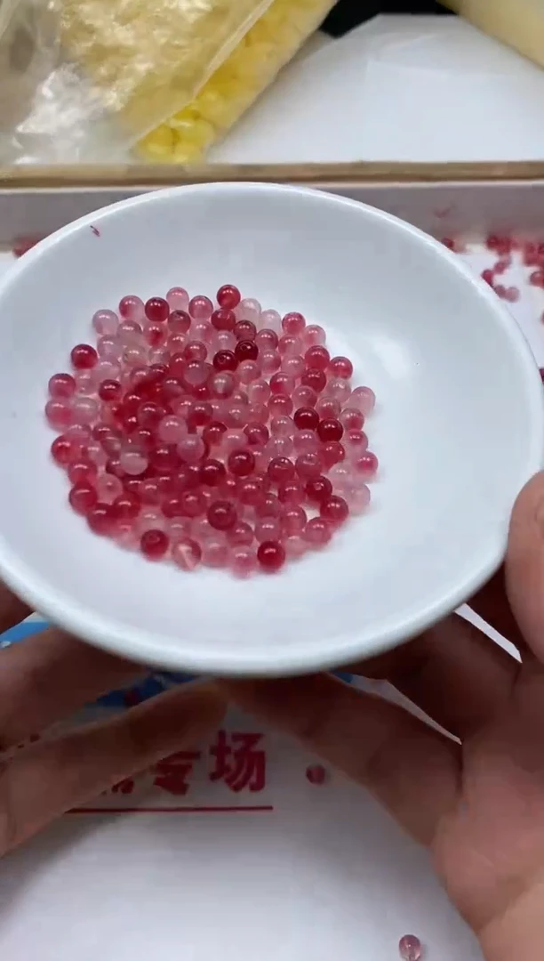 玛瑙/玉髓散珠未镶嵌B1406 桃花 玉4mm100个8元