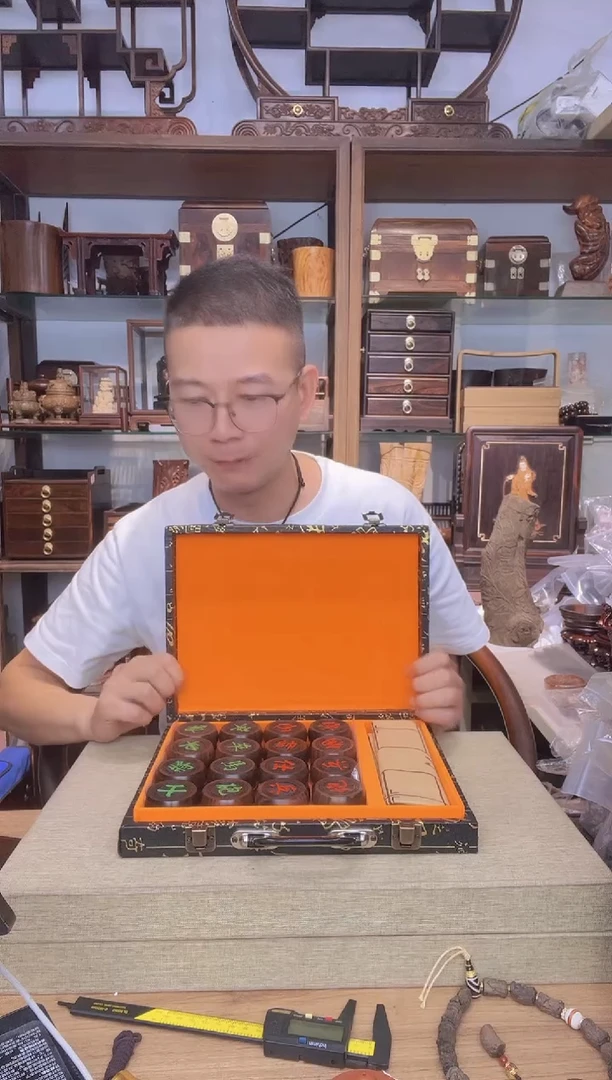 乌木类书架399大红酸枝4.8象棋套盒