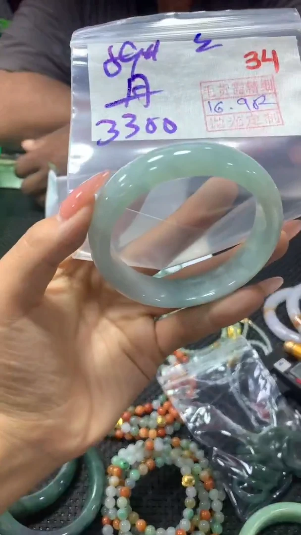 未镶嵌定制翡翠@*34毛货需精细抛光定制+多样性发1+3300