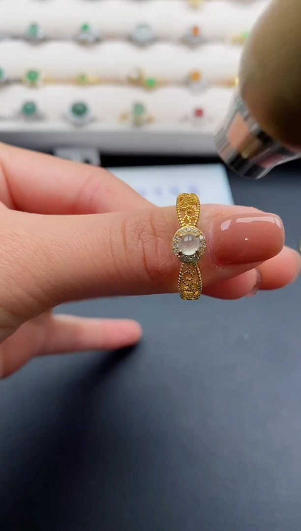 银S925镶嵌戒指翡翠11111111+10