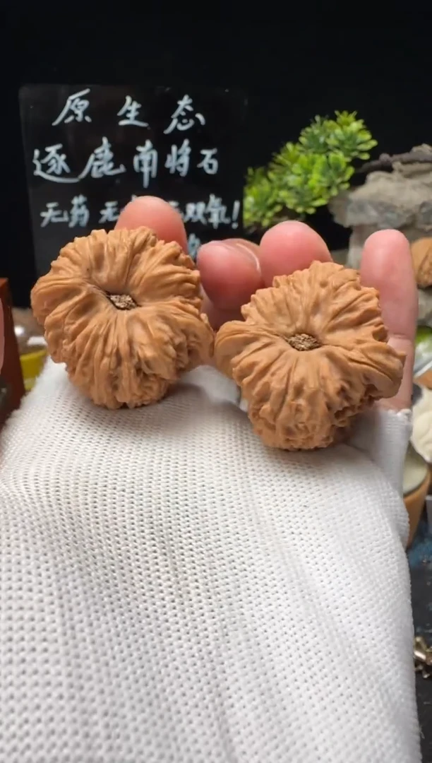 文玩核桃把件追**月南将石