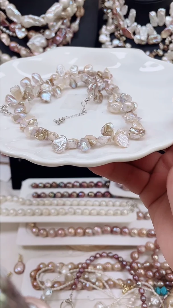 未镶嵌项链淡水珍珠【纯恬饰品】