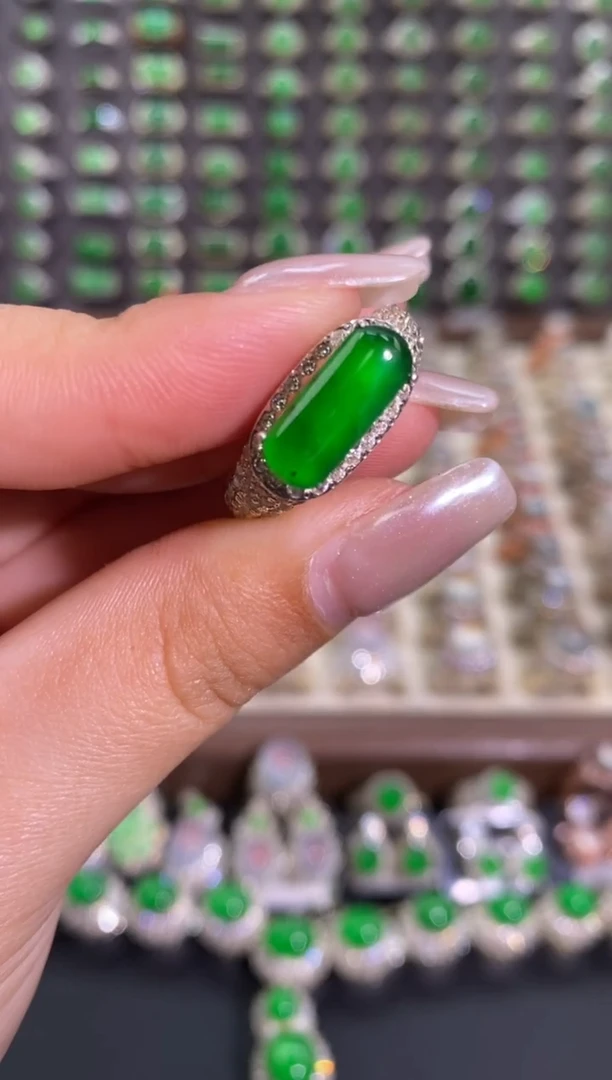 未镶嵌戒指翡翠天然缅甸A货翡翠未镶嵌 粉丝福利