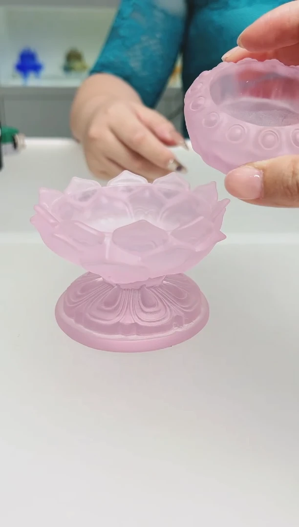 手工艺品琉璃古法琉璃两件套