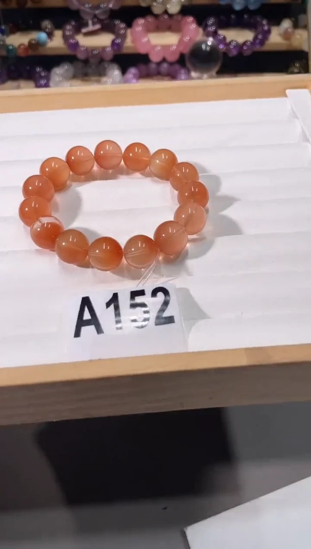 水晶手链未镶嵌A152豆沙兔毛手链13+
