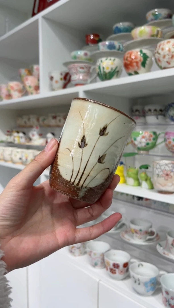 【闪购商品】瓷片远山粉引茶杯