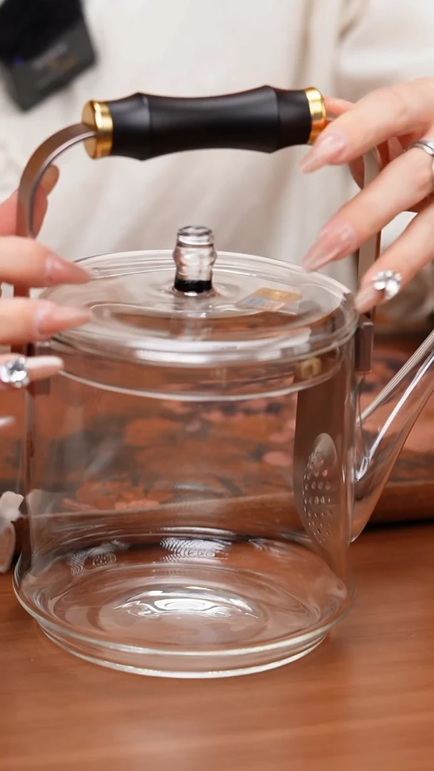 【闪购商品】禾器/透明君若壶/滤片款/紫光檀把