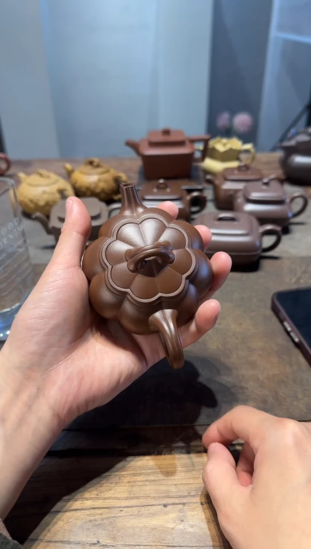 茶壶紫砂大*胖繁花 2.0 紫砂壶