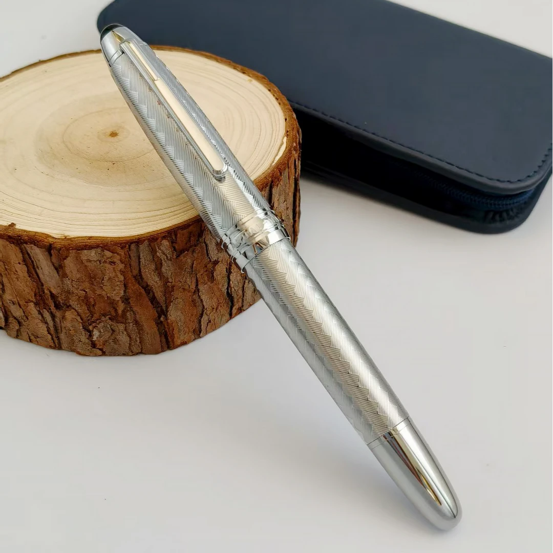 柠檬研新品M8编织纹活塞金属钢笔书法练字刀锋长刀研笔尖手工打磨