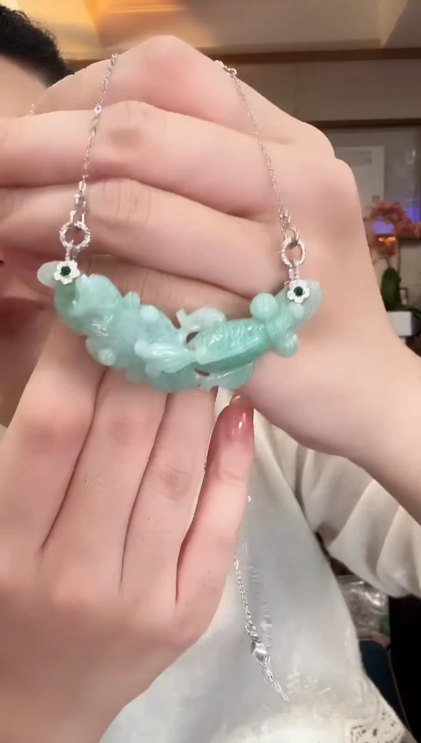 颈饰未镶嵌翡翠国风