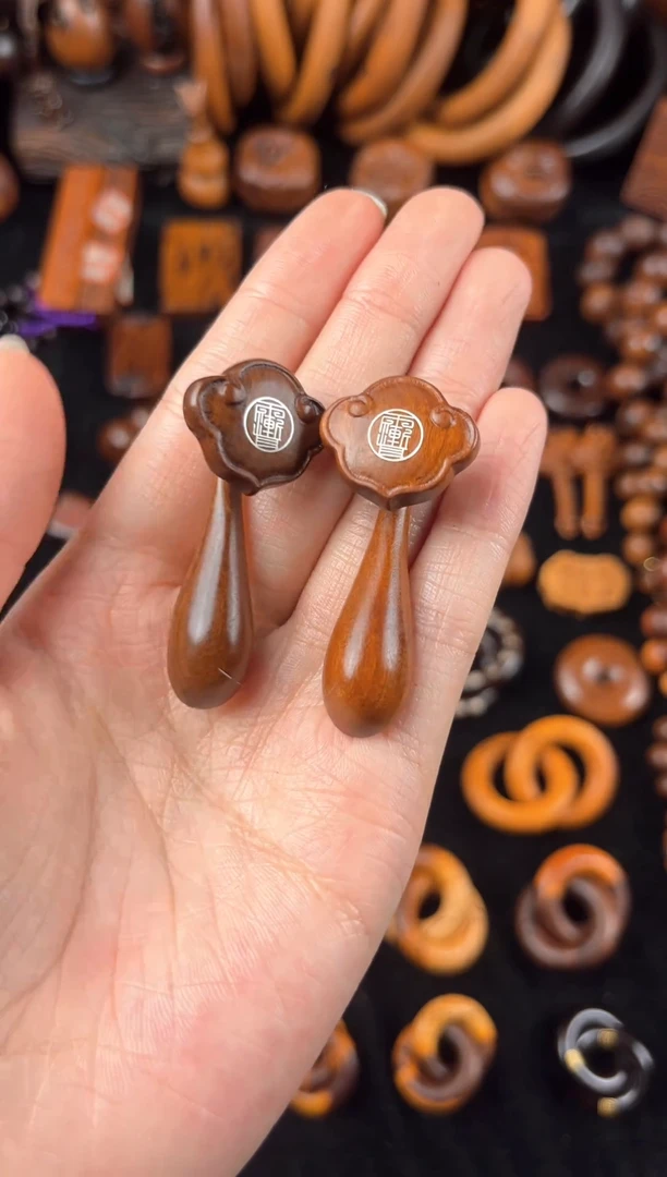 枣木人***壶雷击枣木如意镶银