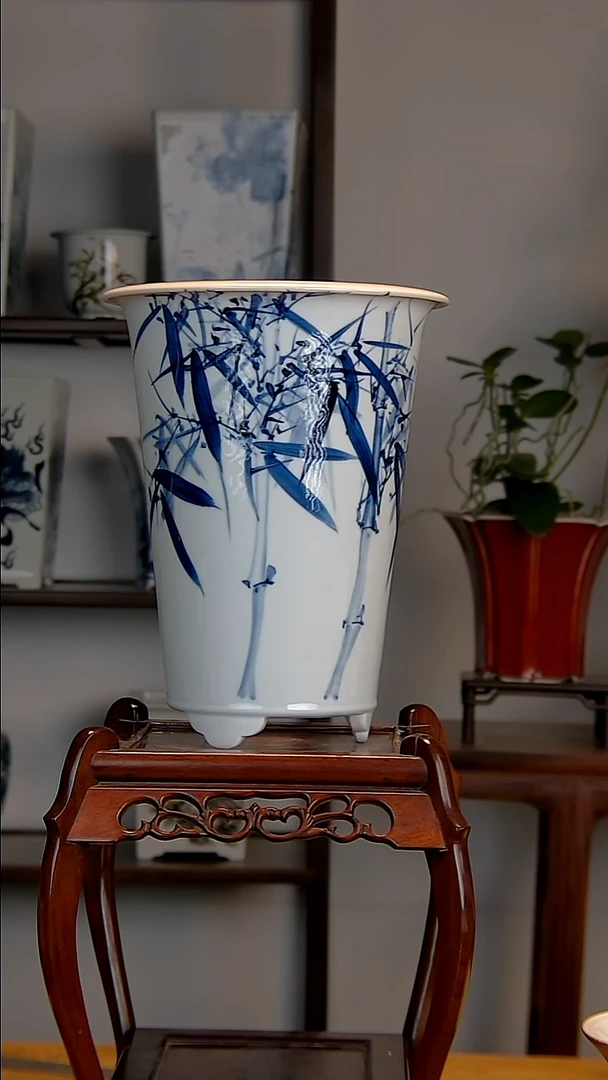 景德镇陶瓷手工花盆