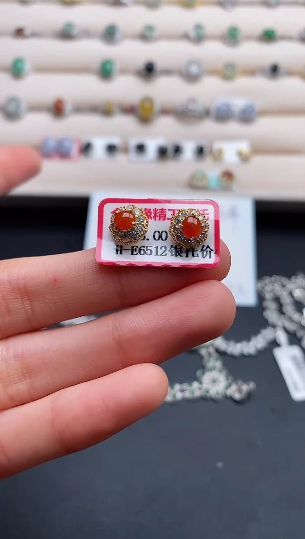 银S925镶嵌戒指翡翠555555+9