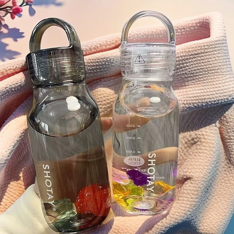 尚泰正品Tritan材质口袋杯极简潮流纯色随手杯简约韩版塑料杯子女