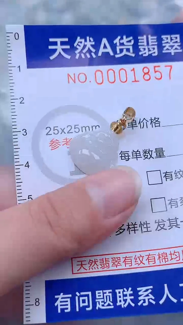 翡翠未镶嵌吊坠(不含链)1